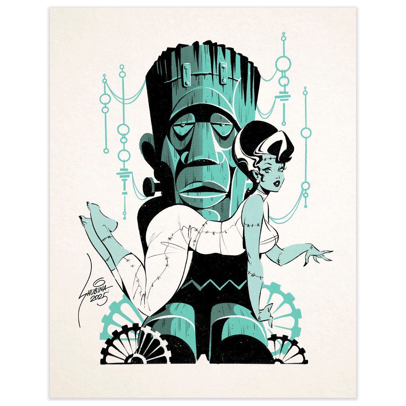 Frankie Tiki Screen printed poster