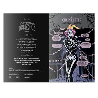 Dreadful III Issue No.2 "Dreadful Fiction" by Di Caro NYCC Exclusive Spot 3D Foil