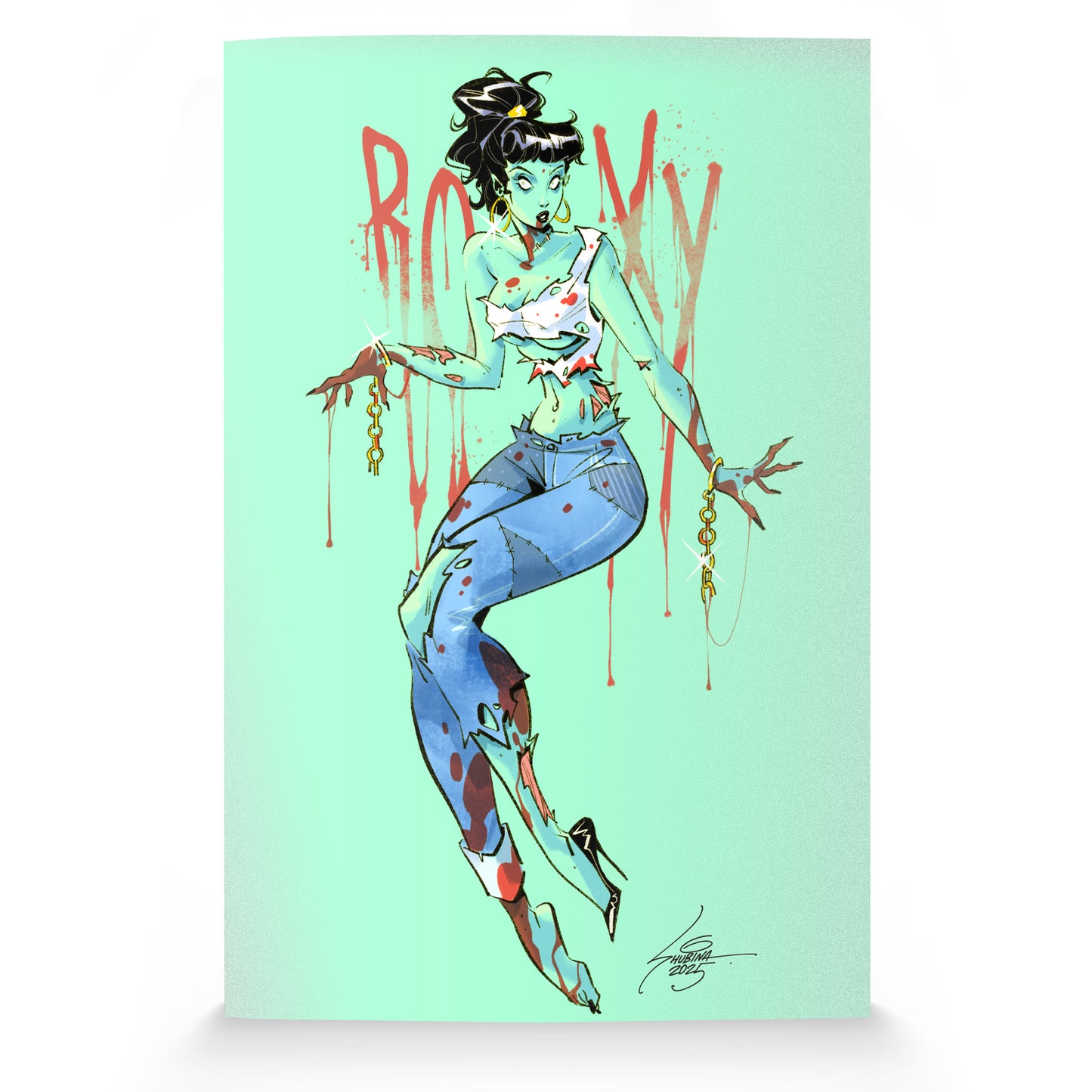 Pinupocalypse #4 and #4 Zombie Set