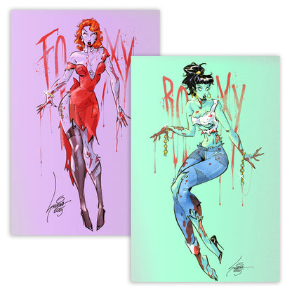 Pinupocalypse #4 and #4 Zombie Set